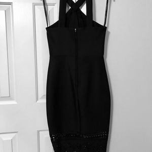 Black sheath dress